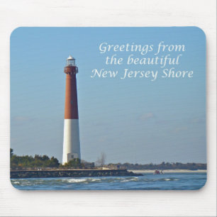 Greetings From New Jersey - Barnegat Light Mouse Pad