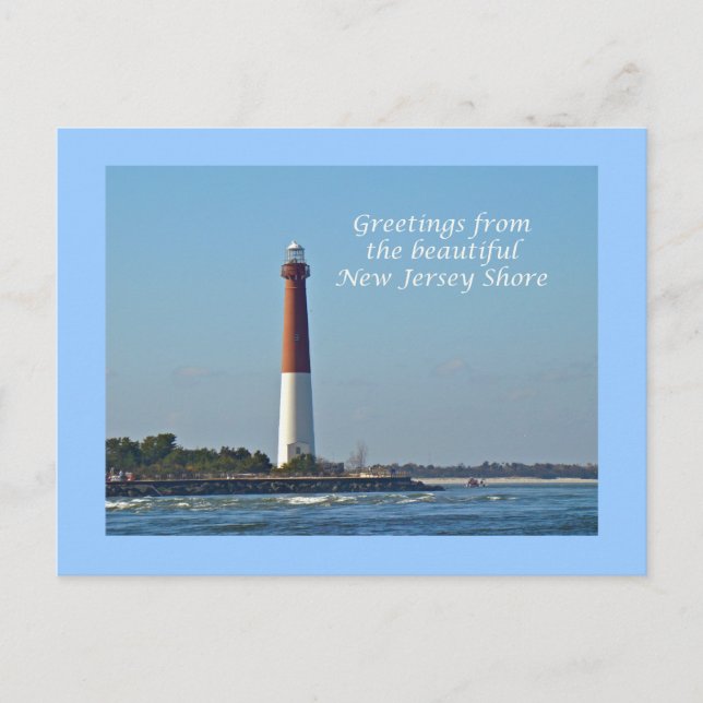 Greetings From New Jersey - Barnegat Light Postcard (Front)