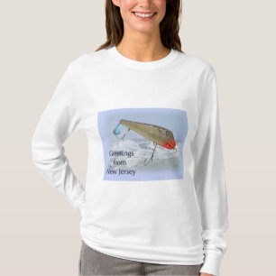 Greetings From New Jersey Fishing Lure T-Shirt