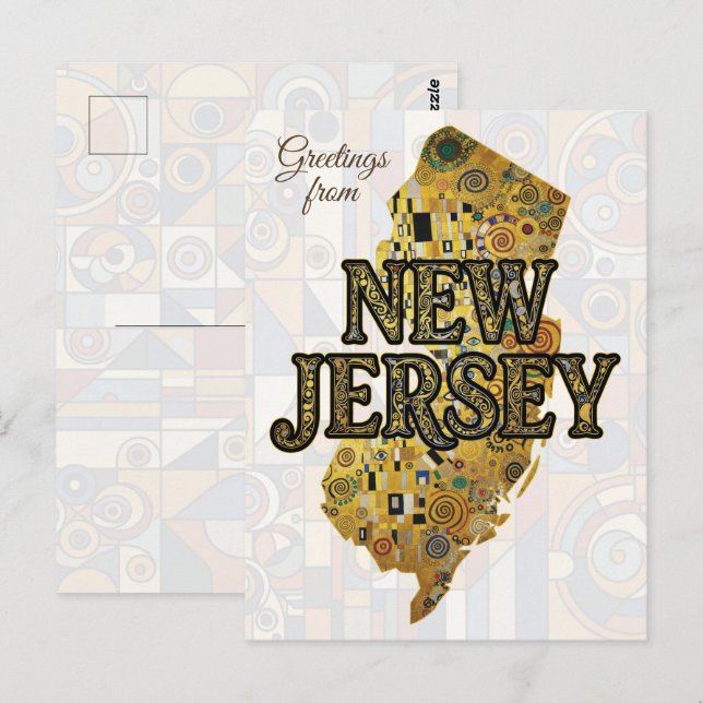 Greetings from New Jersey Postcard (Front/Back)