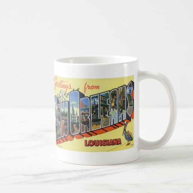 Greetings from New Orleans LA Coffee Mug (Right)