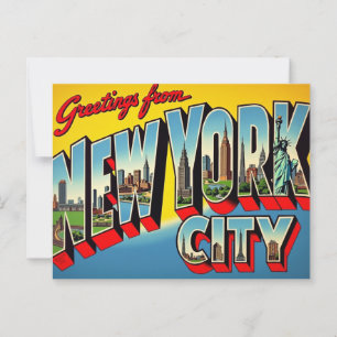 Greetings from New York City Postcard
