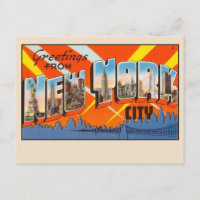 Greetings from New York City Postcard