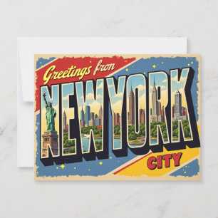 Greetings from New York City Postcard