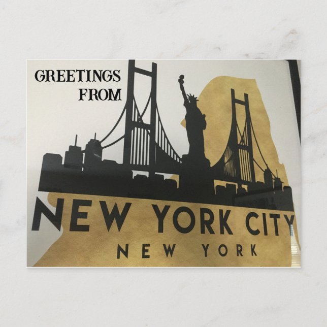 Greetings From New York City Postcard (Front)