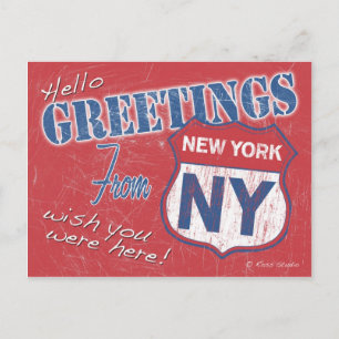 Greetings from New York City Postcard