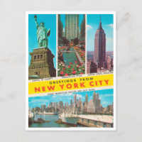 Greetings from New York City Vintage Travel
