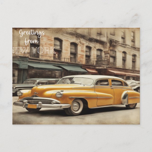 Greetings from New York Holiday Postcard (Front)