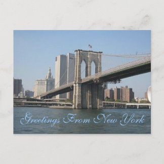 Greetings From New York Postcard