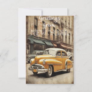 Greetings from New York Thank You Card