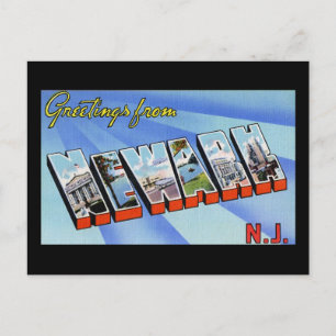 Greetings from Newark New Jersey Postcard