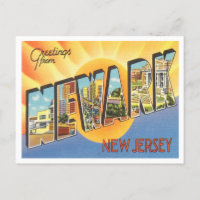 Greetings from Newark, New Jersey Vintage Travel
