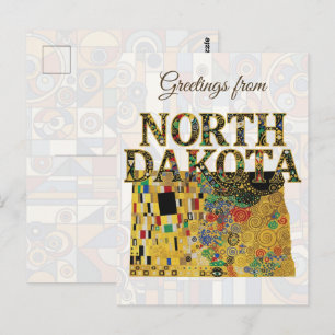 Greetings from North Dakota Postcard