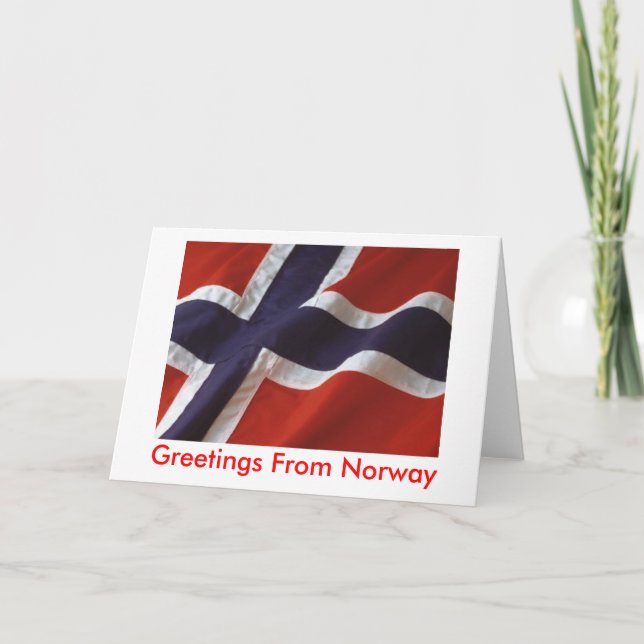 Greetings From Norway Card (Front)