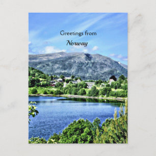 Greetings from Norway Postcard