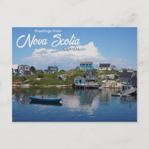 Greetings from Nova Scotia Canada Postcard 