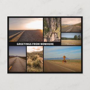 Greetings From Nowhere Postcard