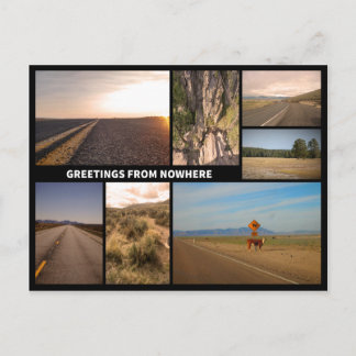 Greetings From Nowhere Postcard