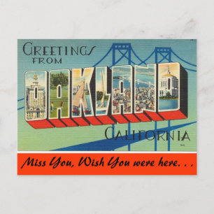 Greetings from Oakland Postcard