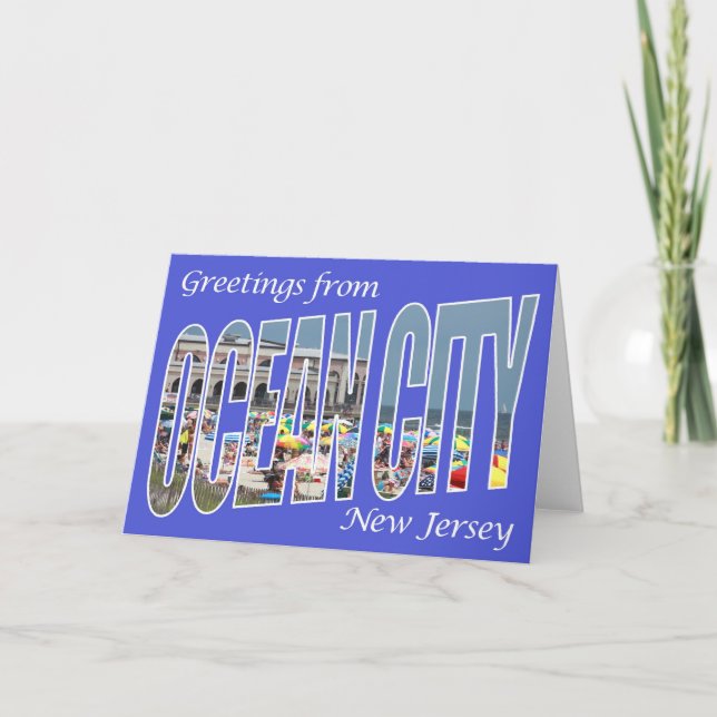 Greetings from Ocean City Card (Front)