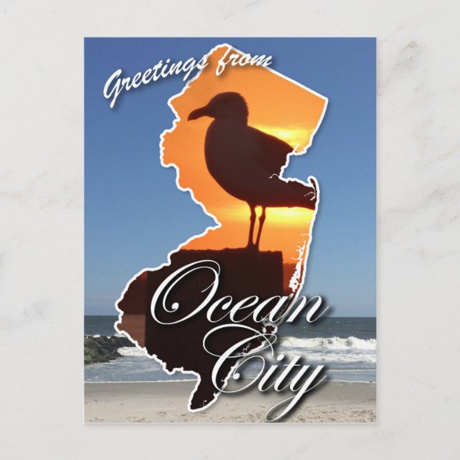 Greetings from Ocean City, NJ Postcard (Front)