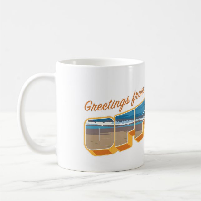 Greetings from Offline Coffee Mug (Left)