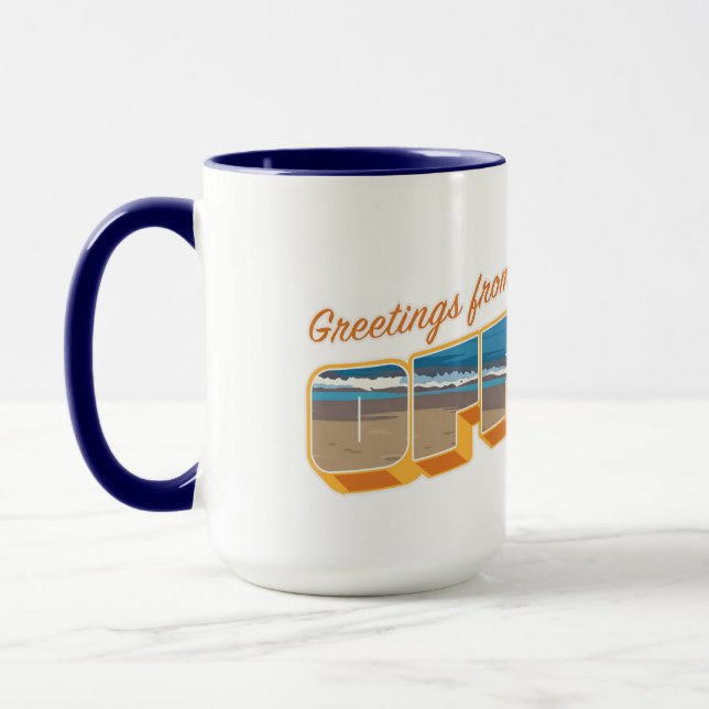 Greetings from Offline Mug (Left)