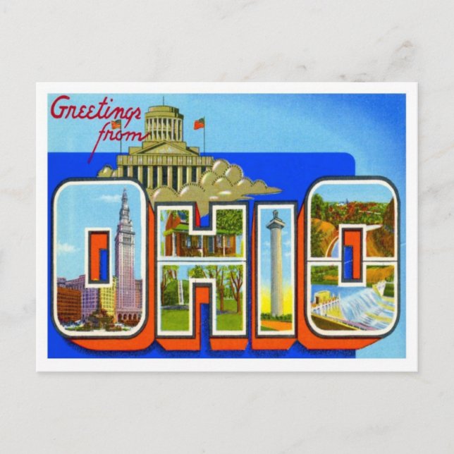 Greetings From Ohio Postcard (Front)
