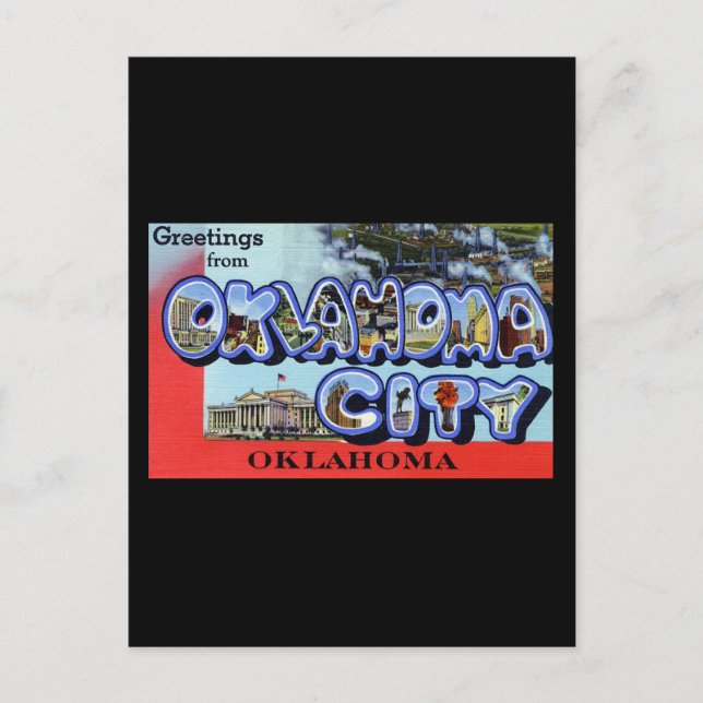 Greetings from Oklahoma City Oklahoma Postcard (Front)