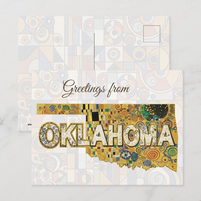 Greetings from Oklahoma Postcard (Front/Back)