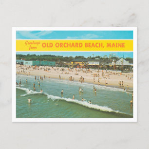 Greetings from Old Orchard Beach, Maine Travel Postcard