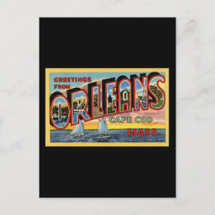 Greetings from Orleans Massachusetts Postcard