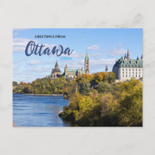 Greetings from Ottawa Canada Scenic Postcard