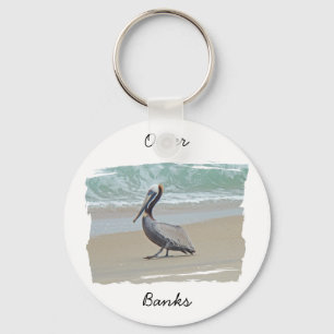 Greetings From Outer Banks OBX NC Key Ring
