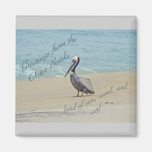 Greetings From Outer Banks OBX NC Magnet