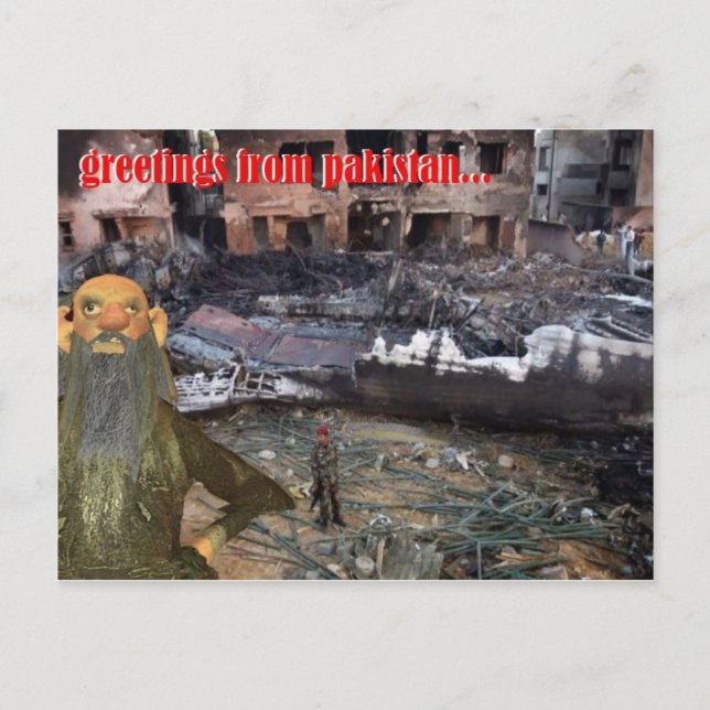 greetings from pakistan postcard (Front)