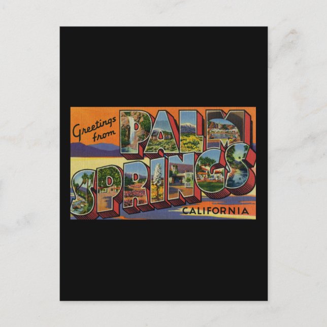Greetings from Palm Springs California Postcard (Front)