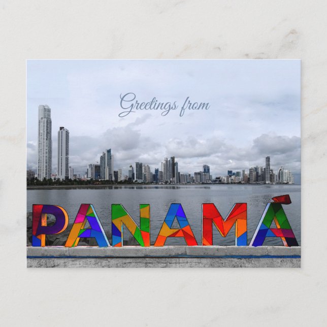 Greetings from Panama Postcard (Front)