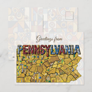 Greetings from Pennsylvania Postcard