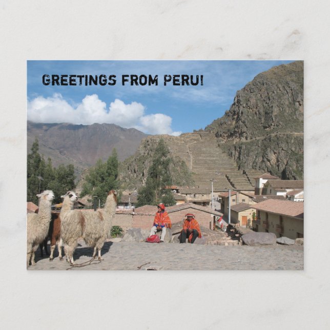 Greetings from Peru! Postcard (Front)