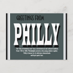 Greetings from Philly Postcard