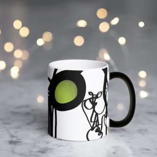 Greetings from Philydion: Abstract Black and White Magic Mug