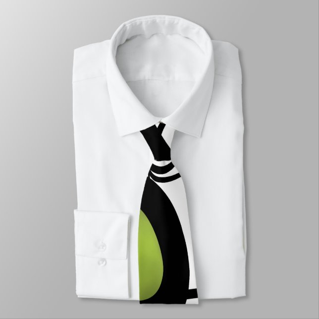 Greetings from Philydion: Abstract Black & White Tie (Tied)