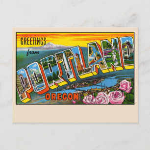 Greetings from Portland, Oregon Large Letter Postcard