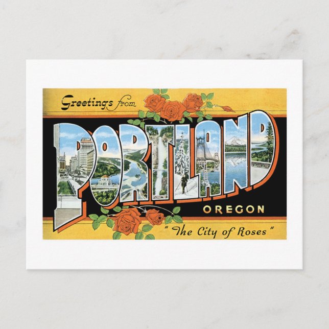 Greetings from Portland, Oregon! Postcard (Front)
