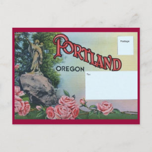 Greetings from Portland, Oregon Vintage Postcard