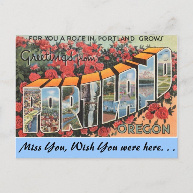 Greetings from Portland Postcard (Front)