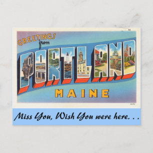 Greetings from Portland Postcard