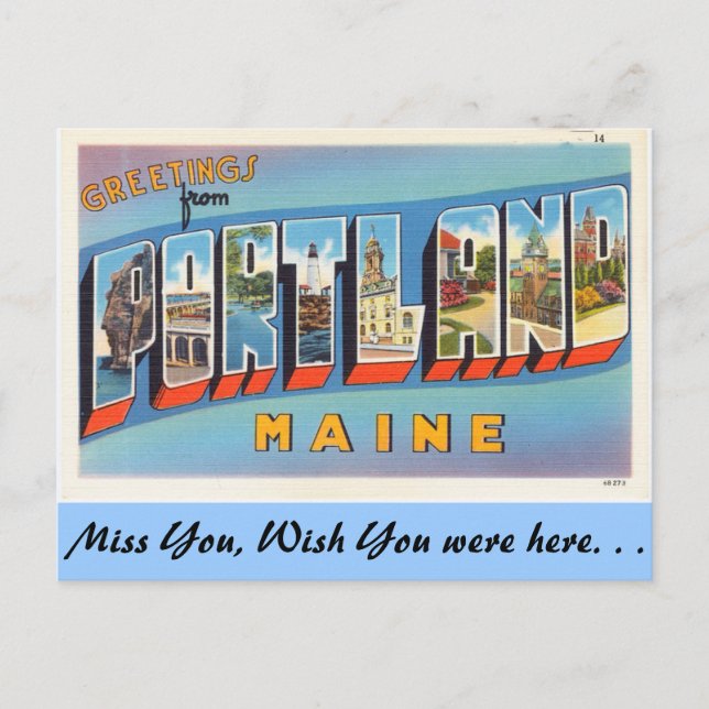 Greetings from Portland Postcard (Front)