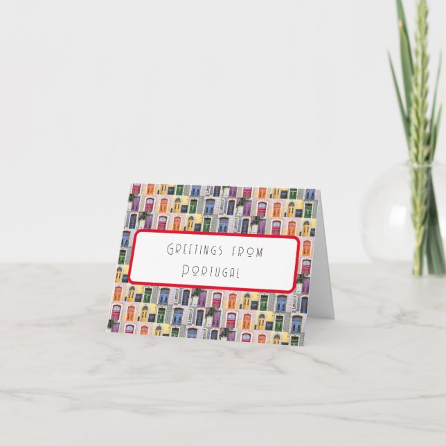 Greetings from Portugal Card (Front)